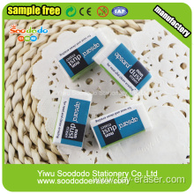 Cheap White Rectangular Custom PVC School Erasers For Children